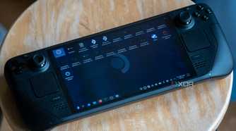 Steam Deck OLED showing desktop