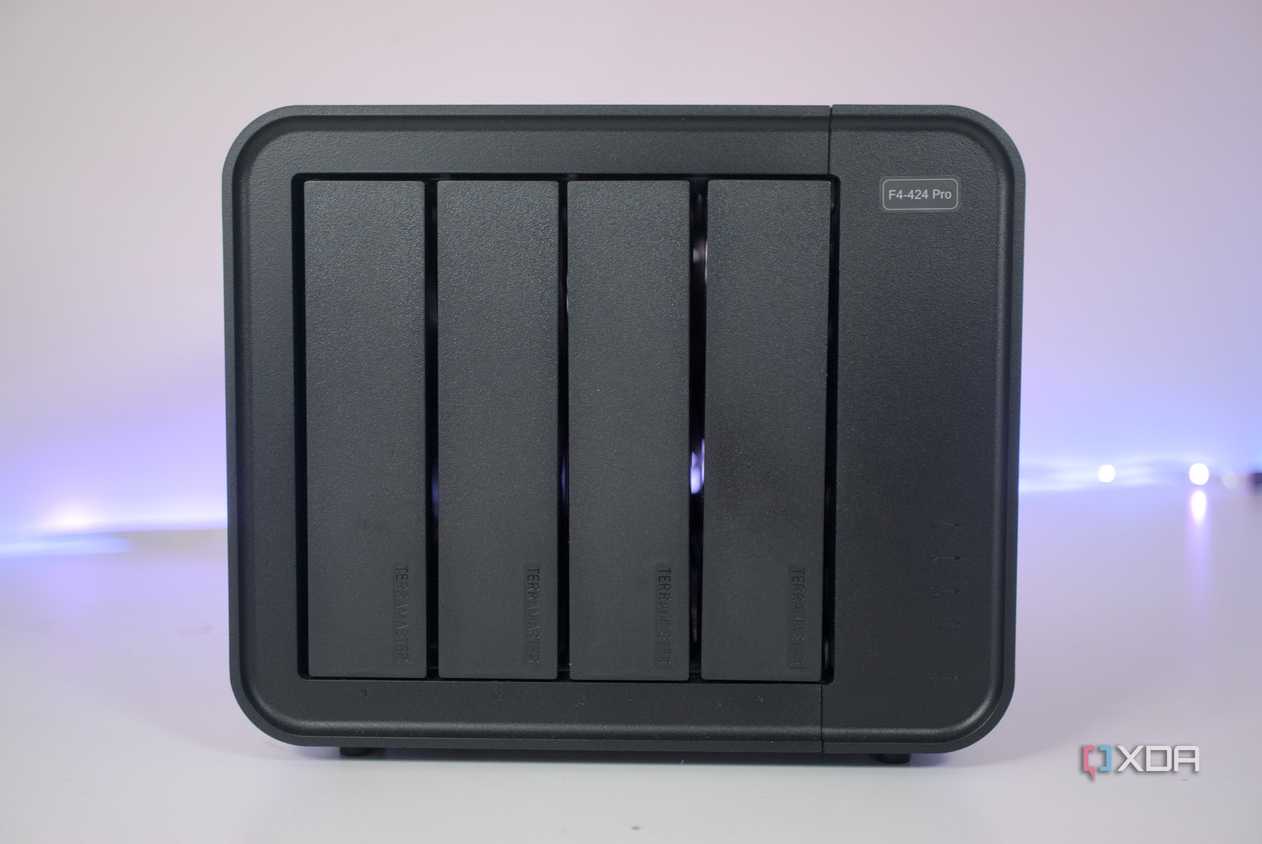 Front of the TerraMaster F4-424 Pro