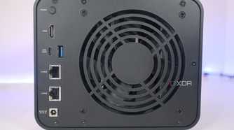 Rear of the TerraMaster F4-424 Pro