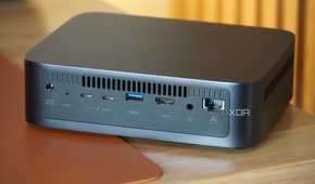 Ports on the back of the Ugreen NAS.