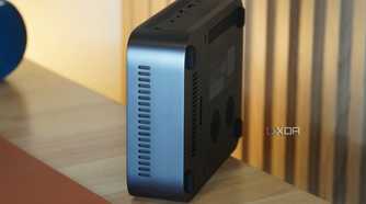The side of the Ugreen NAS.