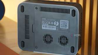 The underside of the Ugreen NAS.