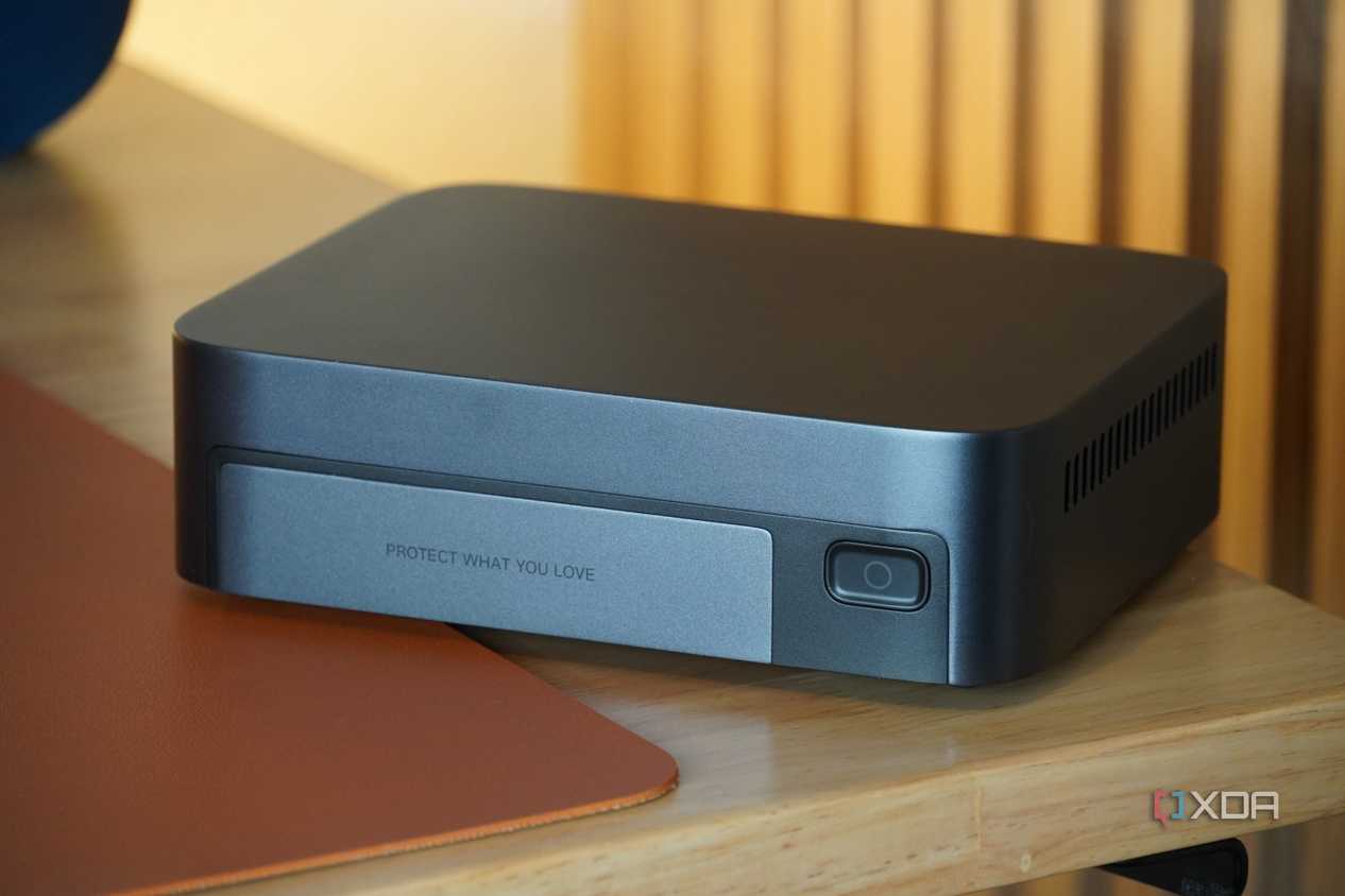 An angled view of the Ugreen NAS.