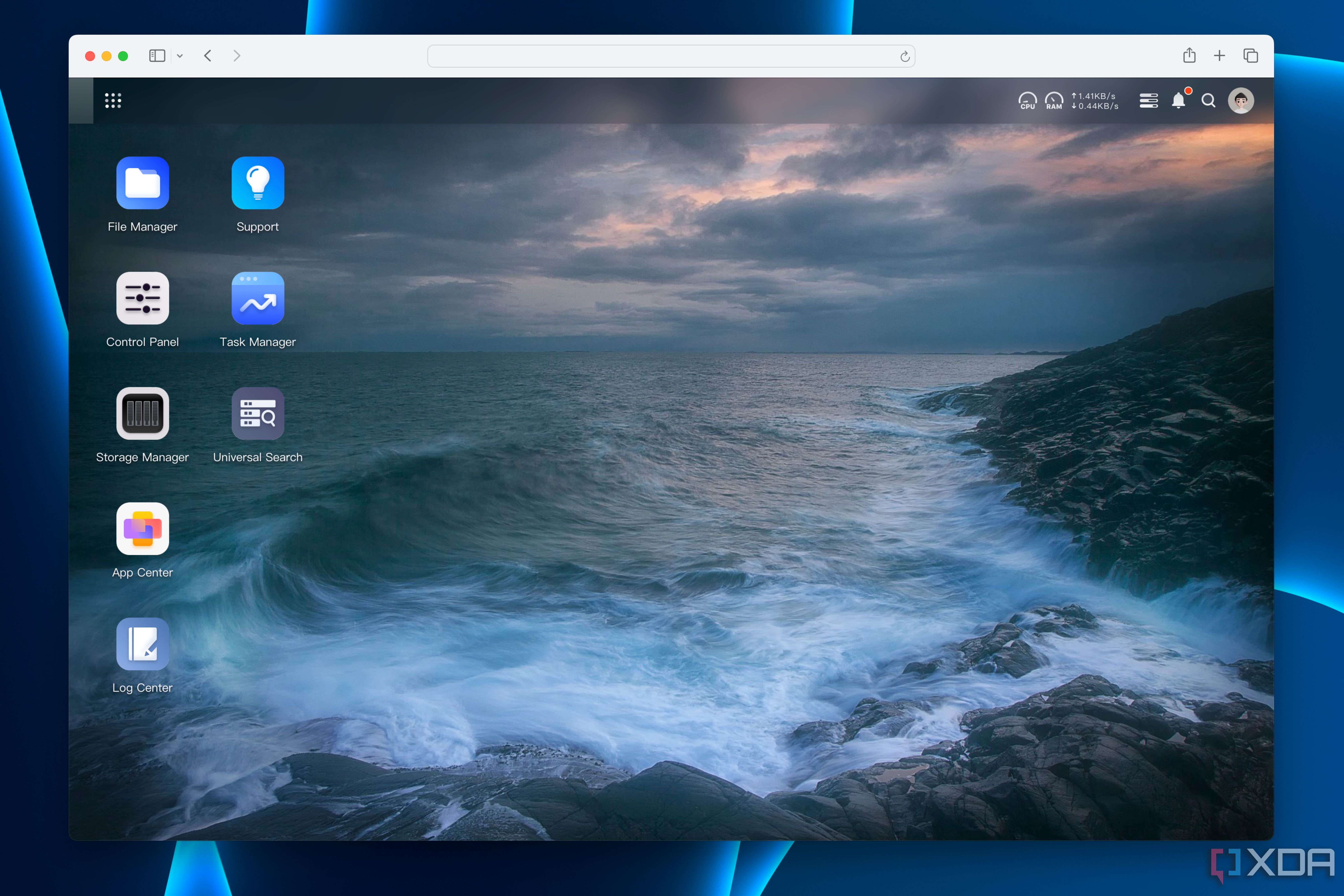 The UGOS Home Screen.