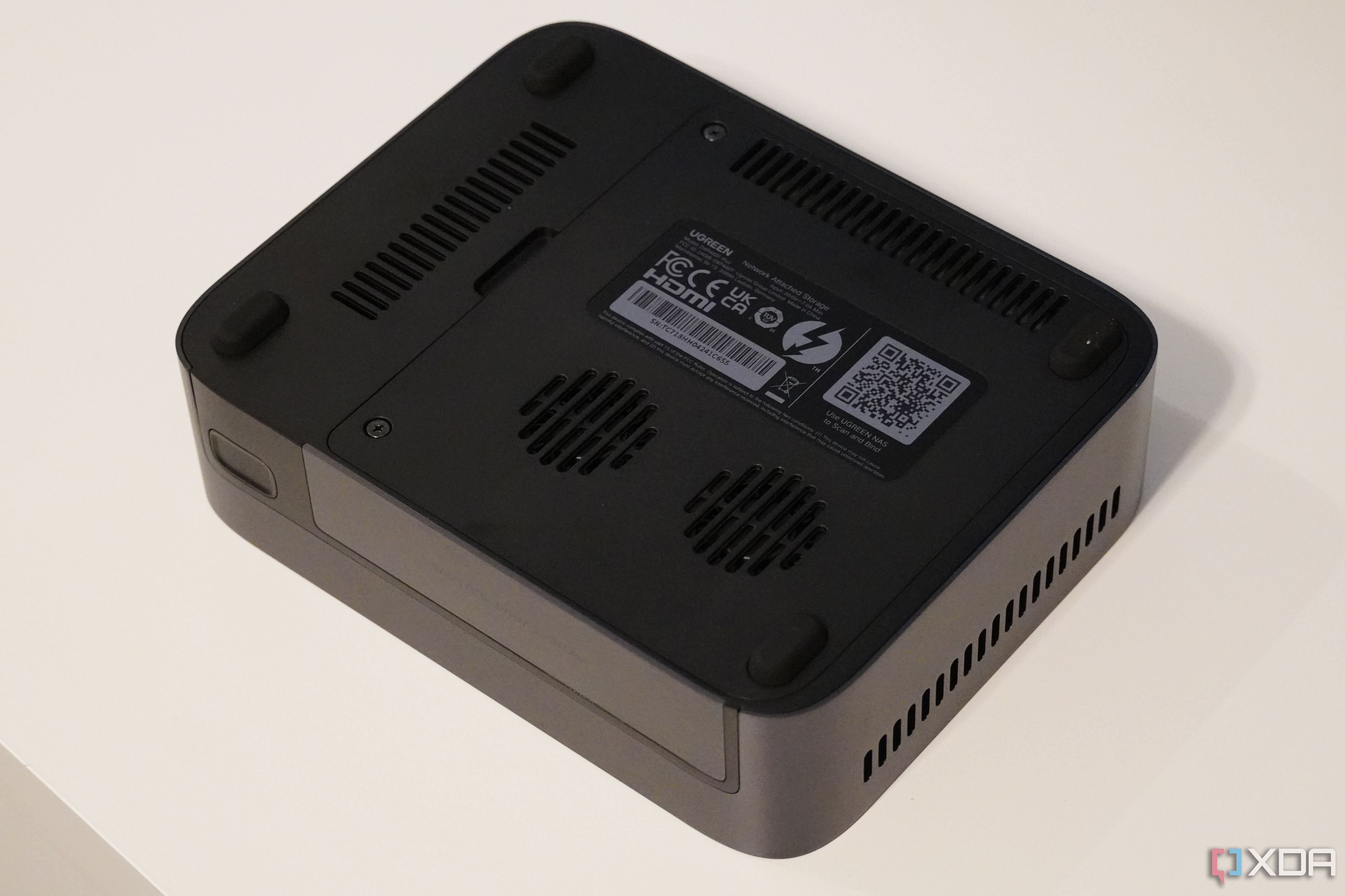 The bottom cover of the Ugreen NAS.