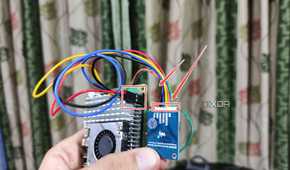 The pin setup to connect a Waveshare BME280 sensor to the Raspberry Pi 5