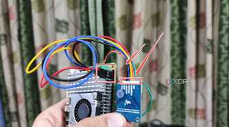 The pin setup to connect a Waveshare BME280 sensor to the Raspberry Pi 5