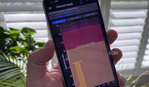 Wi-Fi Analyzer app shows network congestion