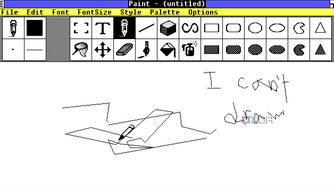 Screenshot of Paint in Windows 1.0