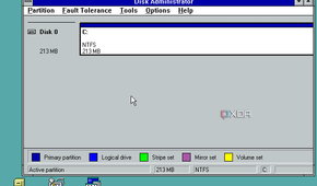 Windows NT disk administrator