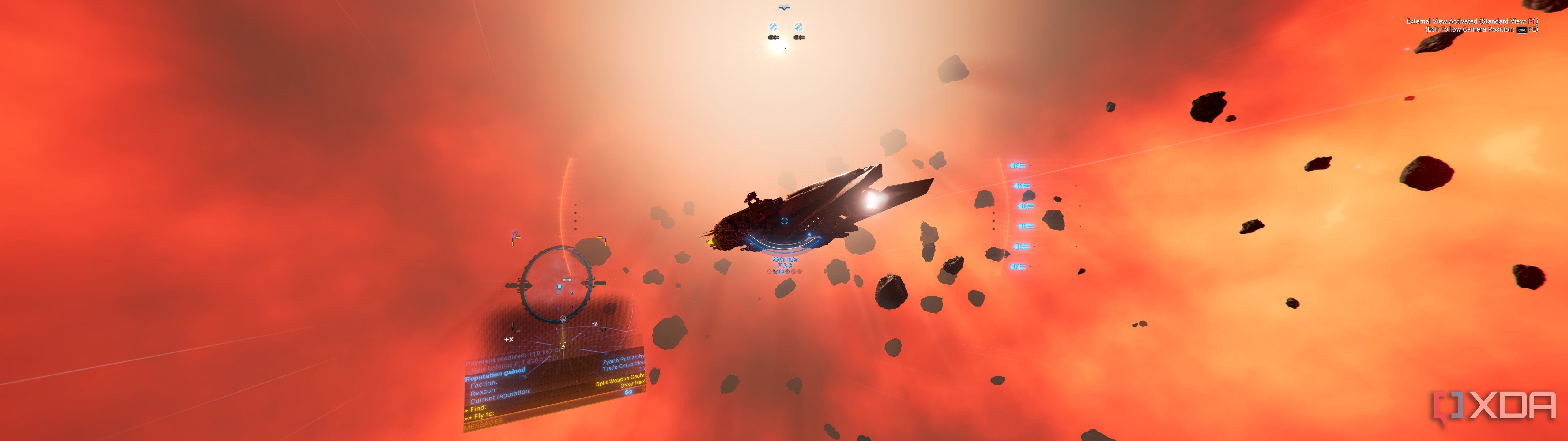 Flying ships in X4: Foundations
