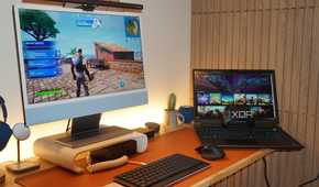 Xbox Cloud Gaming on an iMac and an Alienware laptop.