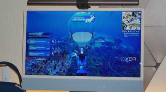Fortnite running on an iMac with Xbox Cloud Gaming.