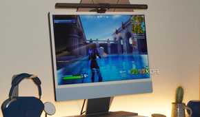 Fortnite running on an iMac with Xbox Cloud Gaming.