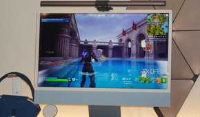 Fortnite running on an iMac with Xbox Cloud Gaming.