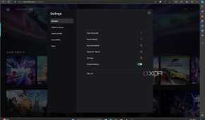 Web settings for Xbox Cloud Gaming.