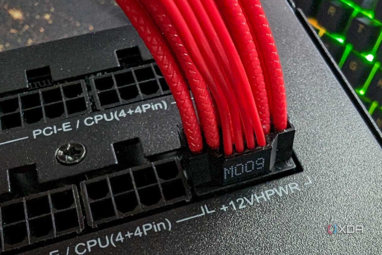 an image showing the 12VHPWR cable plugged into a psu