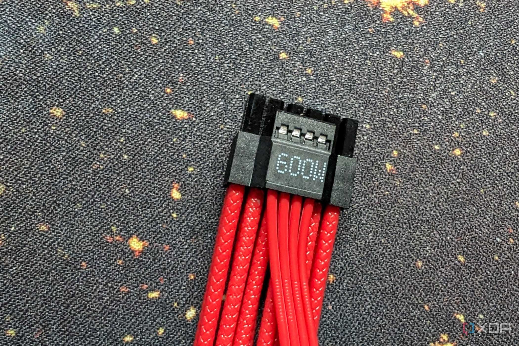 12vhpwr cable showing single connector