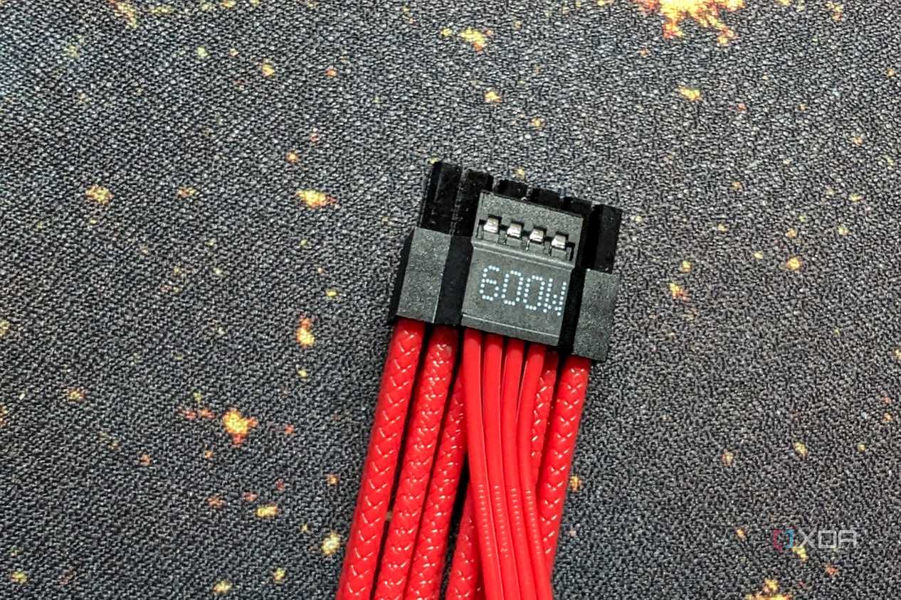12vhpwr cable showing single connector