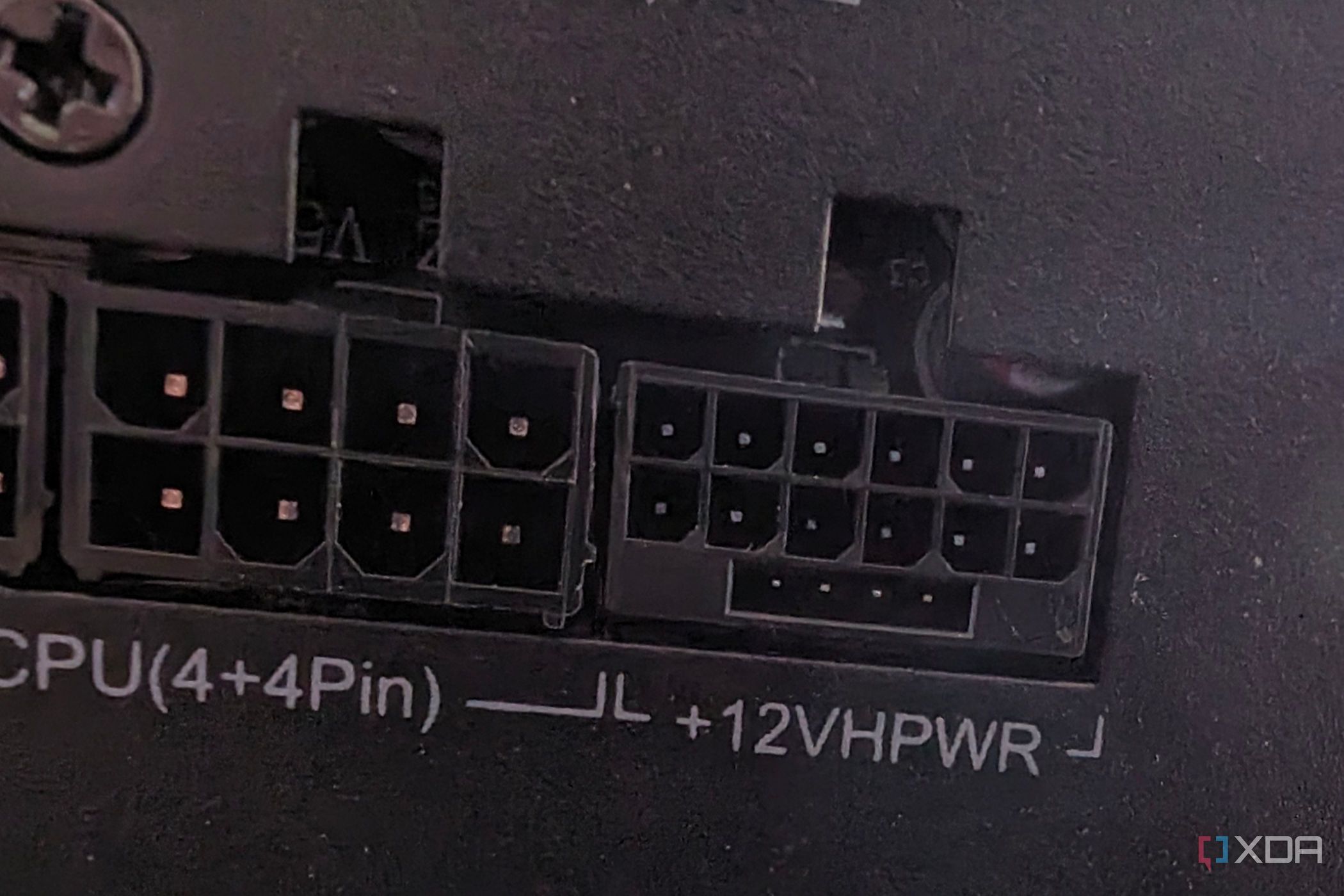 12VHPWR closeup of psu side connector