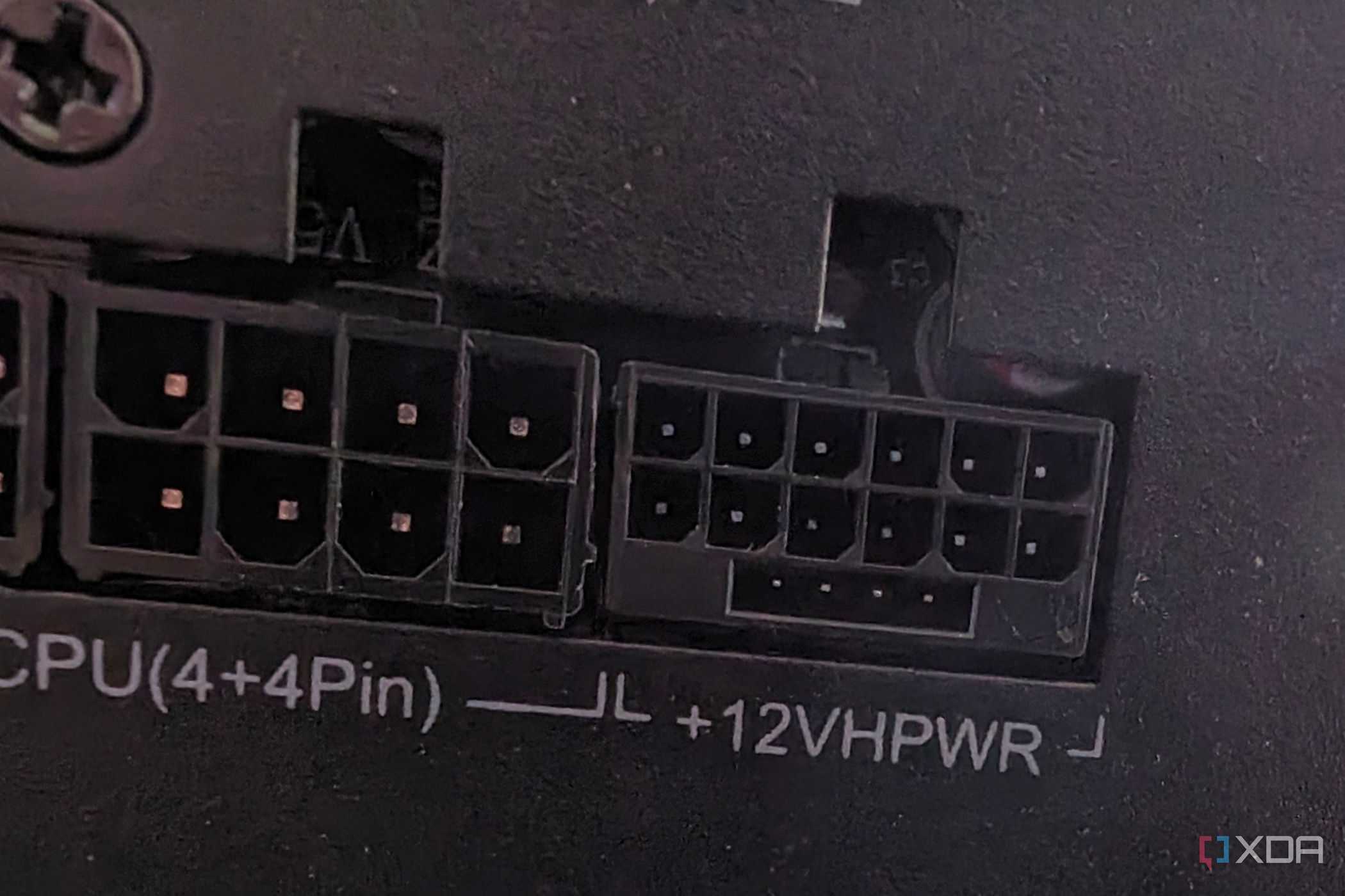 12VHPWR closeup of psu side connector