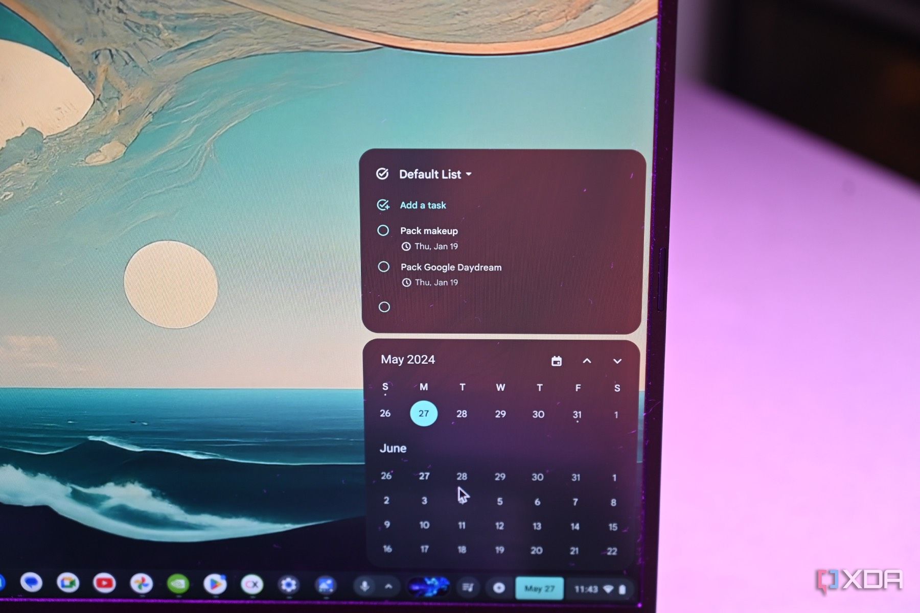 Using Gemini Advanced Task Integration feature on Acer Chromebook Plus 516 GE (2024)