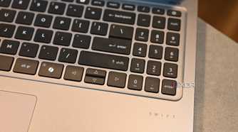 Close up shot of Acer Swift Go 14 (2024) Copilot button