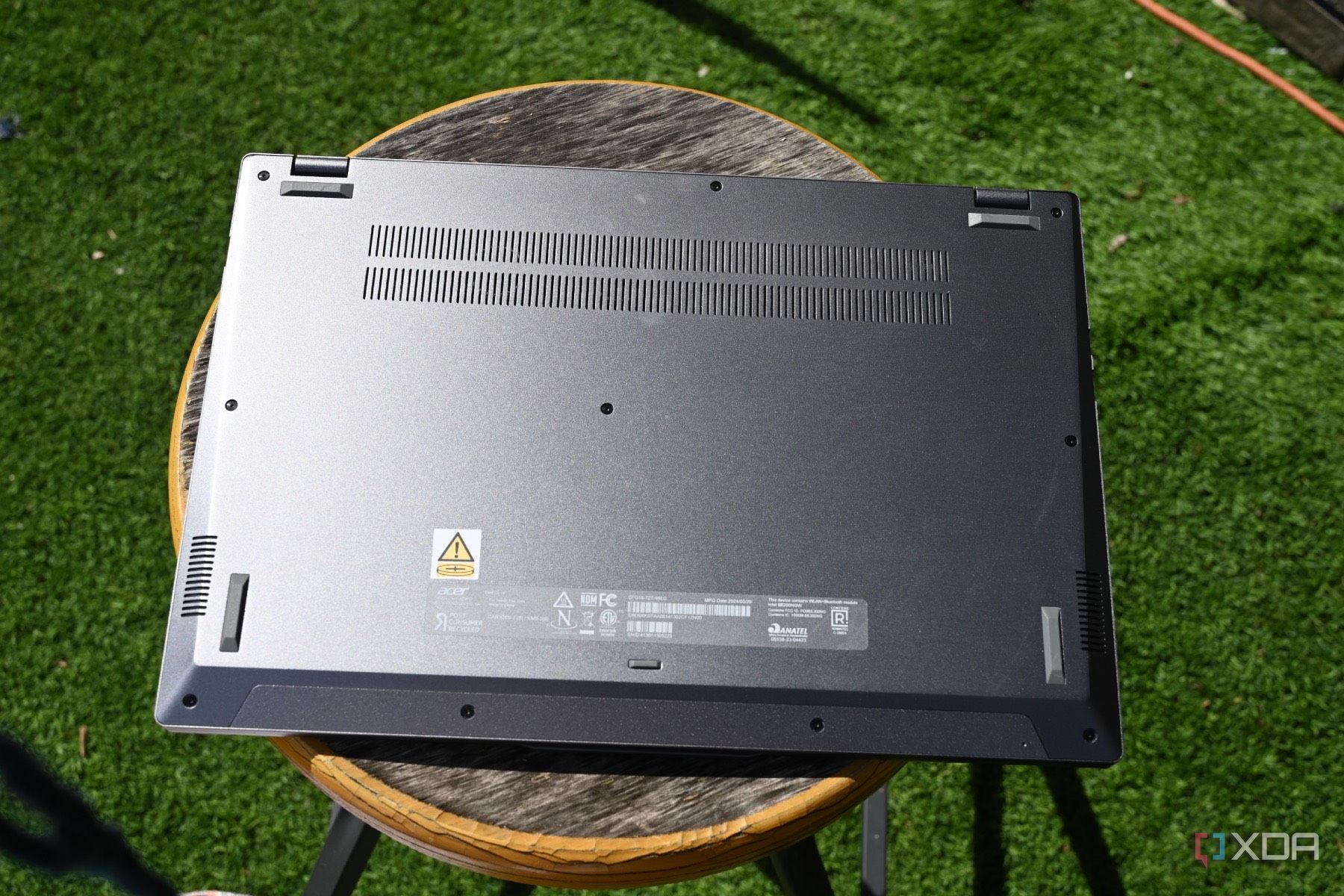 Bottom shot of Acer Swift Go 16 (2024)