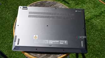 Bottom shot of Acer Swift Go 16 (2024)