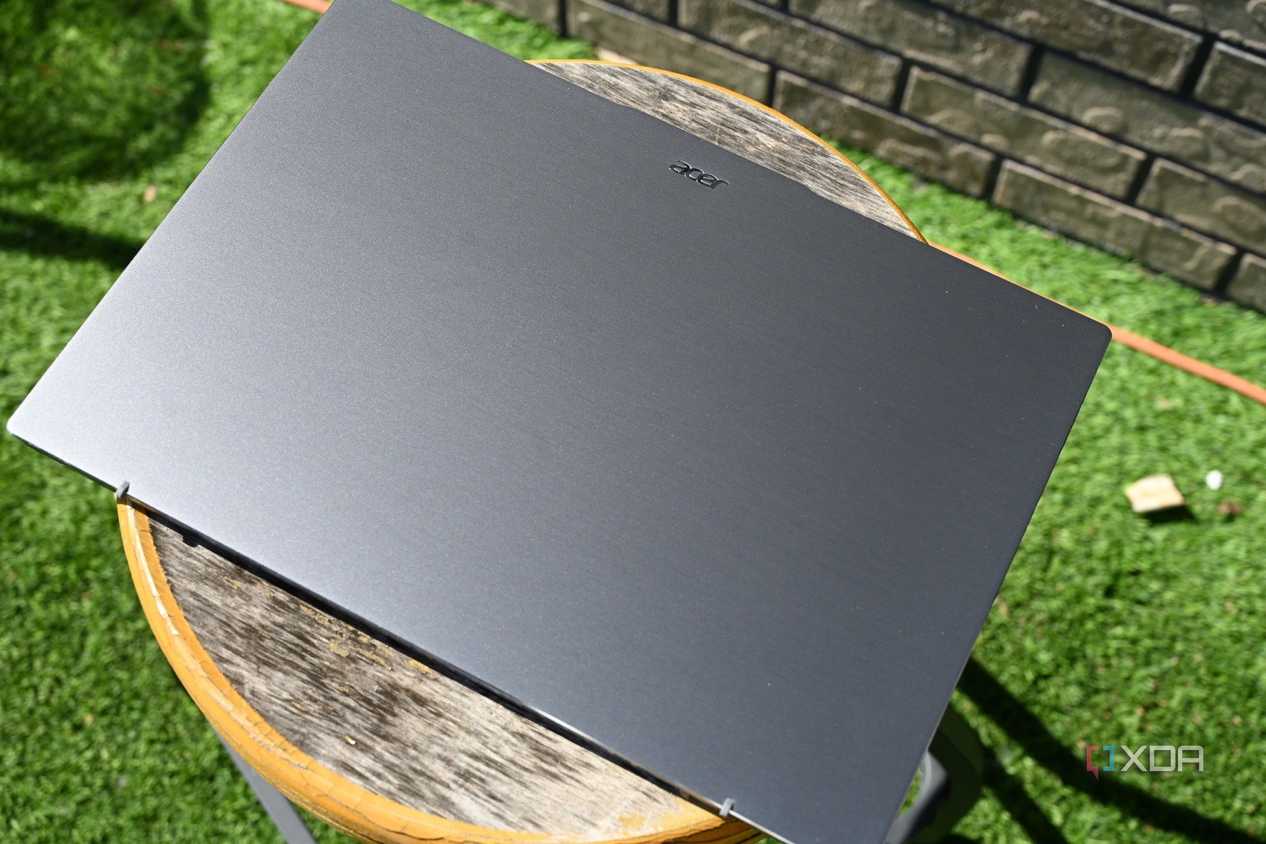 Top down shot of closed Acer Swift Go 16 (2024)