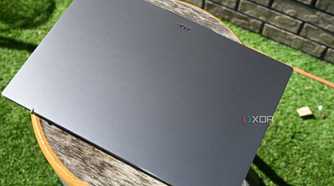 Top down shot of closed Acer Swift Go 16 (2024)