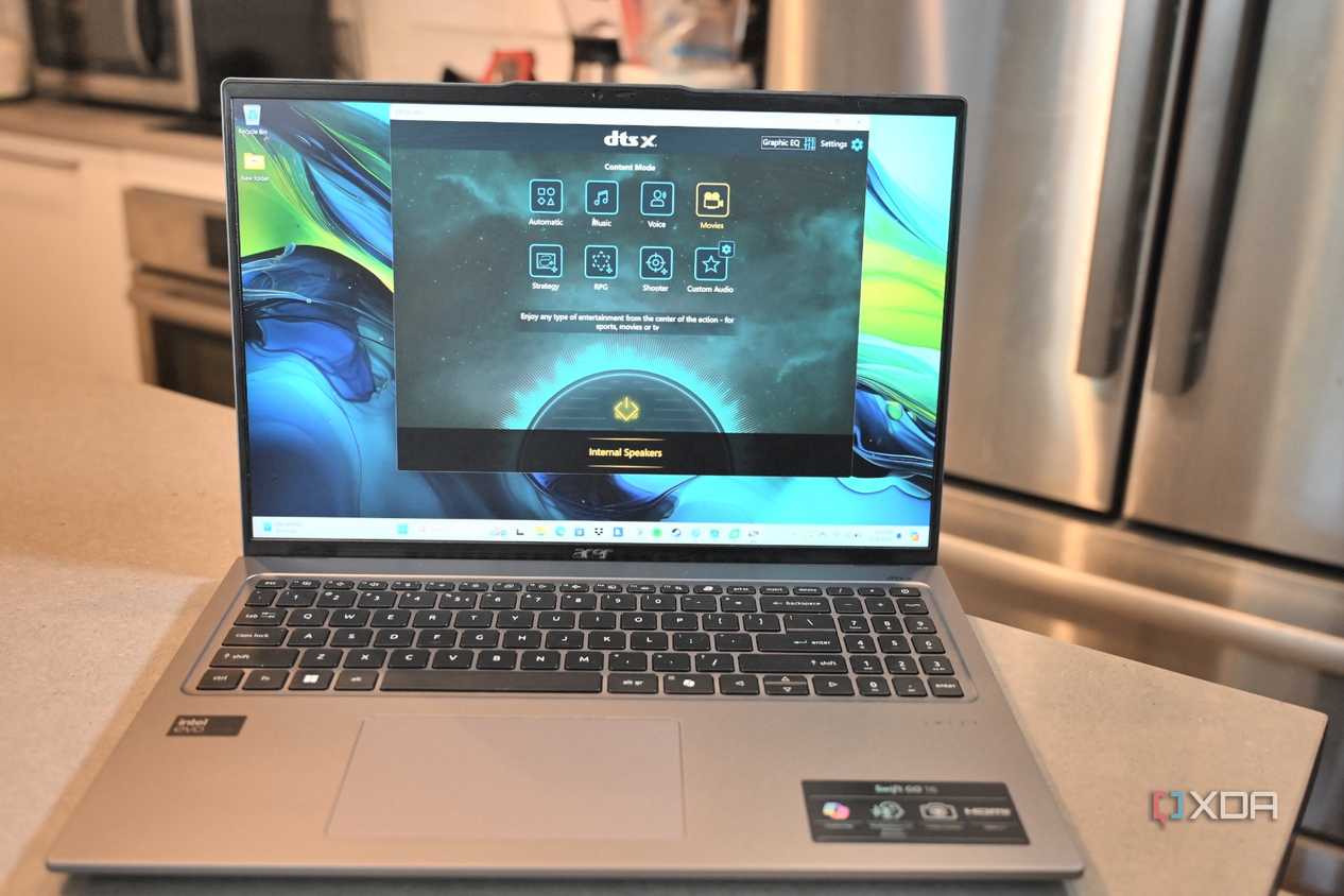 Acer Swift Go 14 (2024)'s DTS:X app