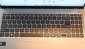 Top down shot of Acer Swift Go 14 (2024) keyboard