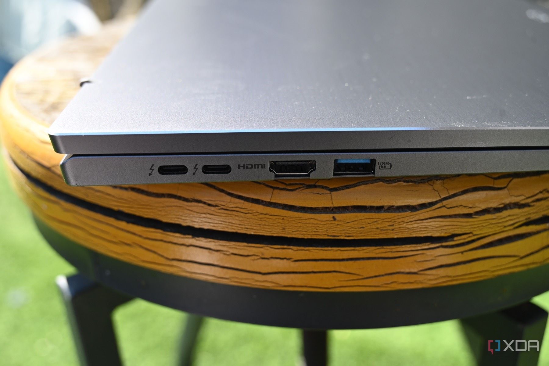 Close up shot of Acer Swift Go 16 (2024) left-side ports