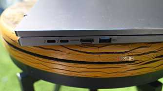 Close up shot of Acer Swift Go 16 (2024) left-side ports