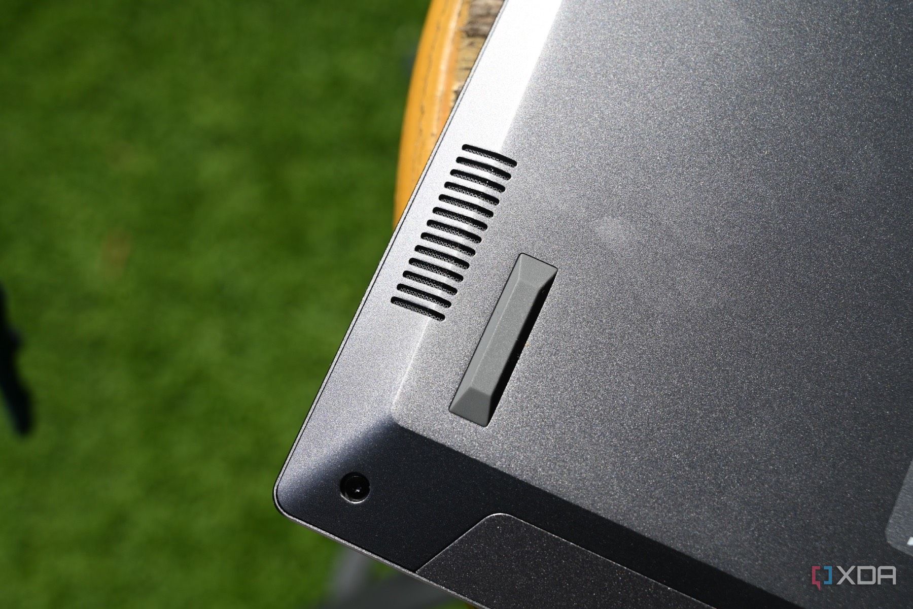 Close up of Acer Swift Go 14 (2024)'s bottom-mounted speaker