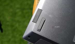 Close up of Acer Swift Go 14 (2024)'s bottom-mounted speaker