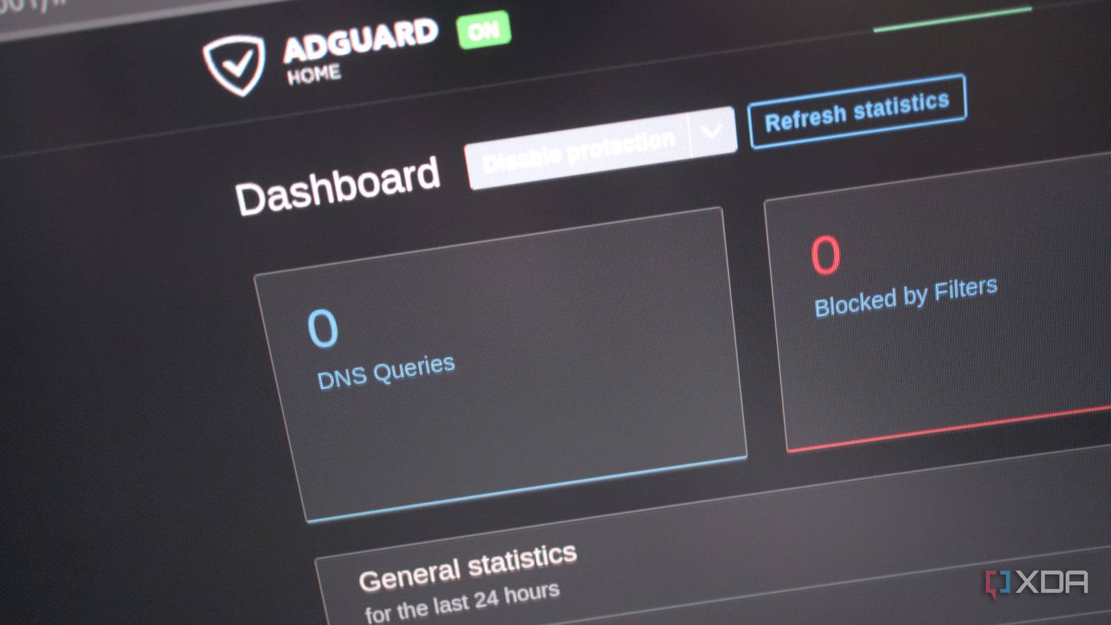 AdGuard web admin dashboard