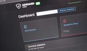 AdGuard web admin dashboard