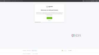 AdGuard installer welcome screen