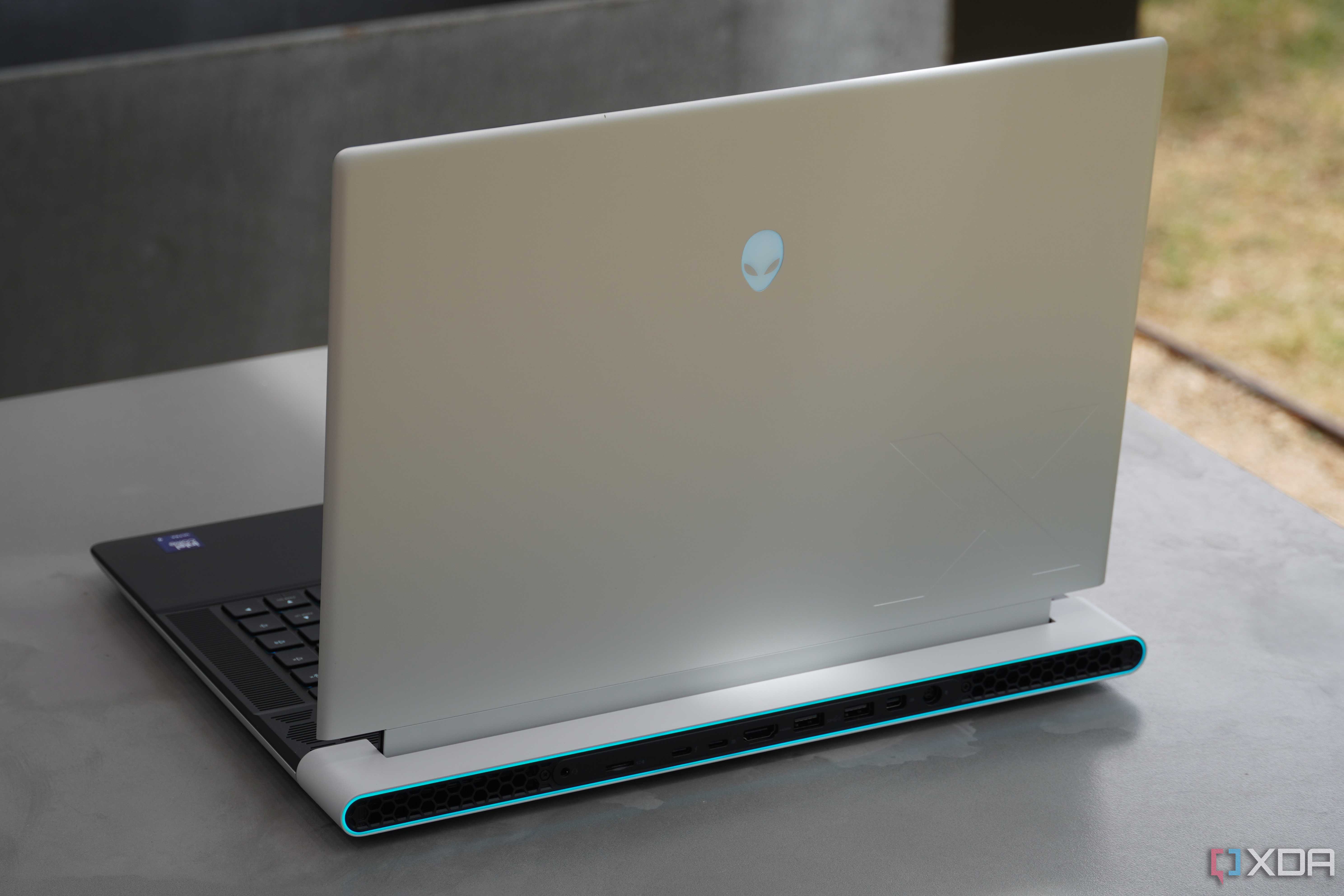 An angled view of the Alienware x16 R2.