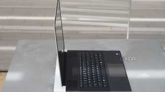A side view of the Alienware x16 R2 laptop.