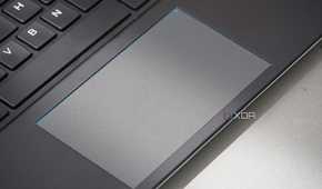 The touchpad on the Alienware x16 R2.