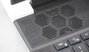 The exam key and cooling system on the Alienware x16 R2.