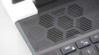 The exam key and cooling system on the Alienware x16 R2.