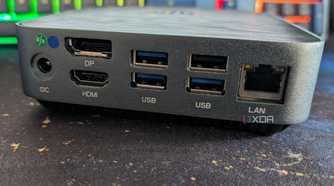 amd mini pc showing input ports