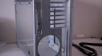 Complete Power Mac G5 PC rear panel installed
