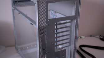 Complete Power Mac G5 PC rear panel installed