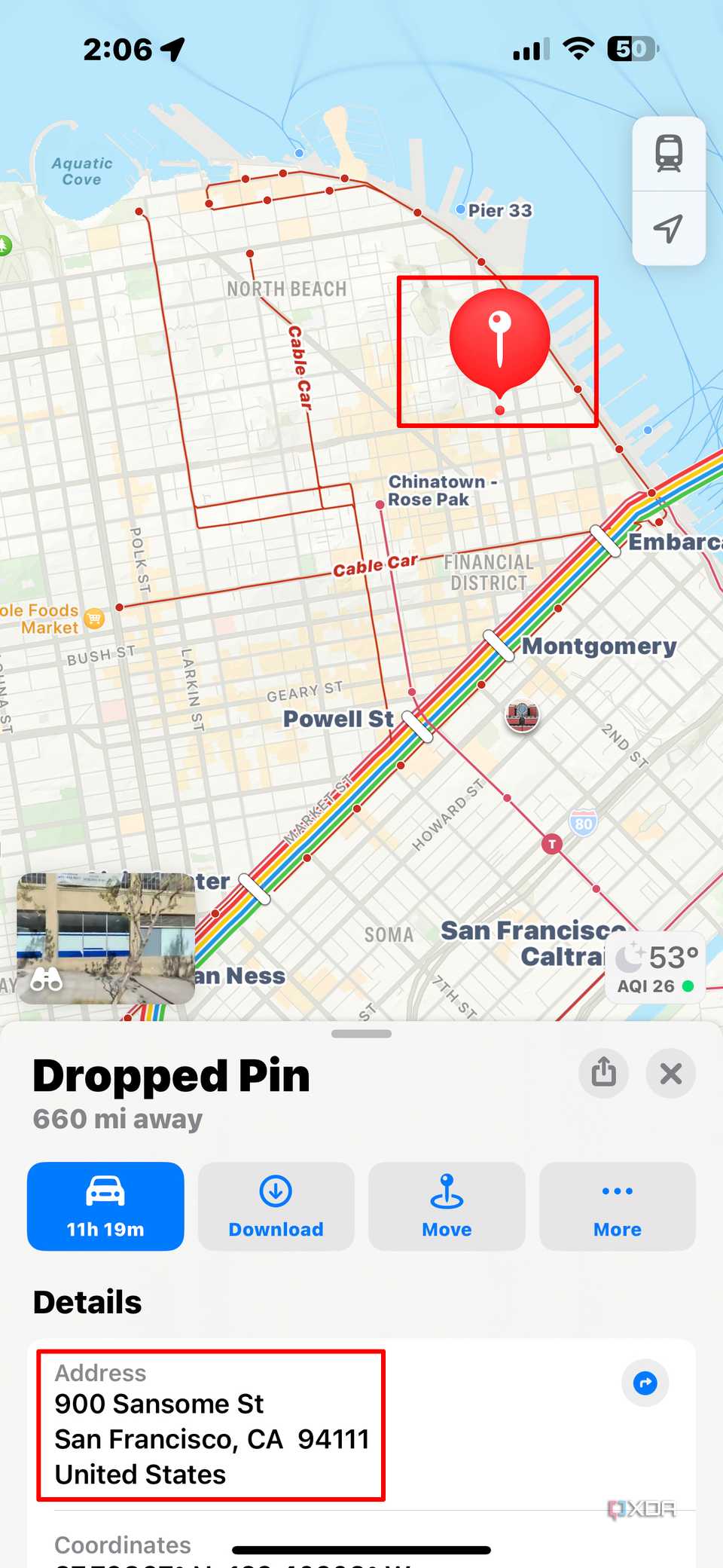 How to drop a pin on iPhone in Apple Maps