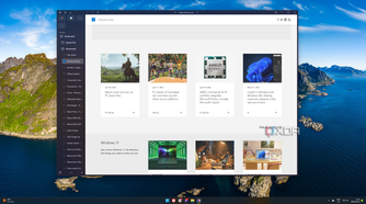 Screenshot of of the Windows blog in Arc showing the tab bar on the side